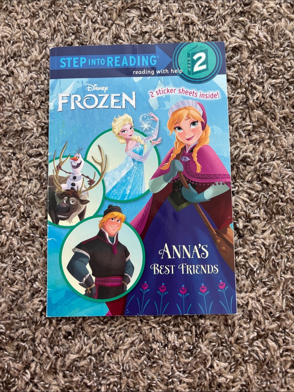Disney Frozen Anna's Best Friends Storybook - Blue, Purple, Teal Level 2 Reader